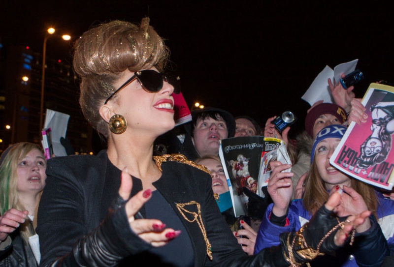 Леди Гага в Санкт-Петербурге. Фото ©РИА Новости