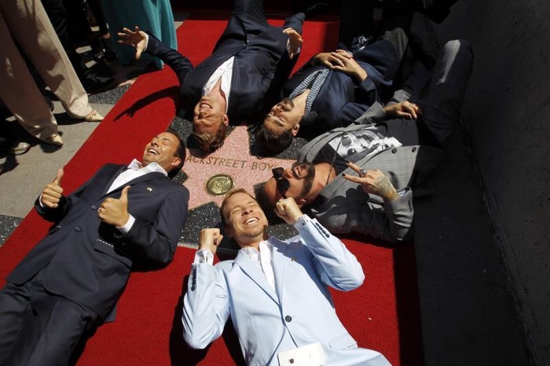 Backstreet Boys на Аллее Славы Голливуда. Фото REUTERS/Mario Anzuoni©