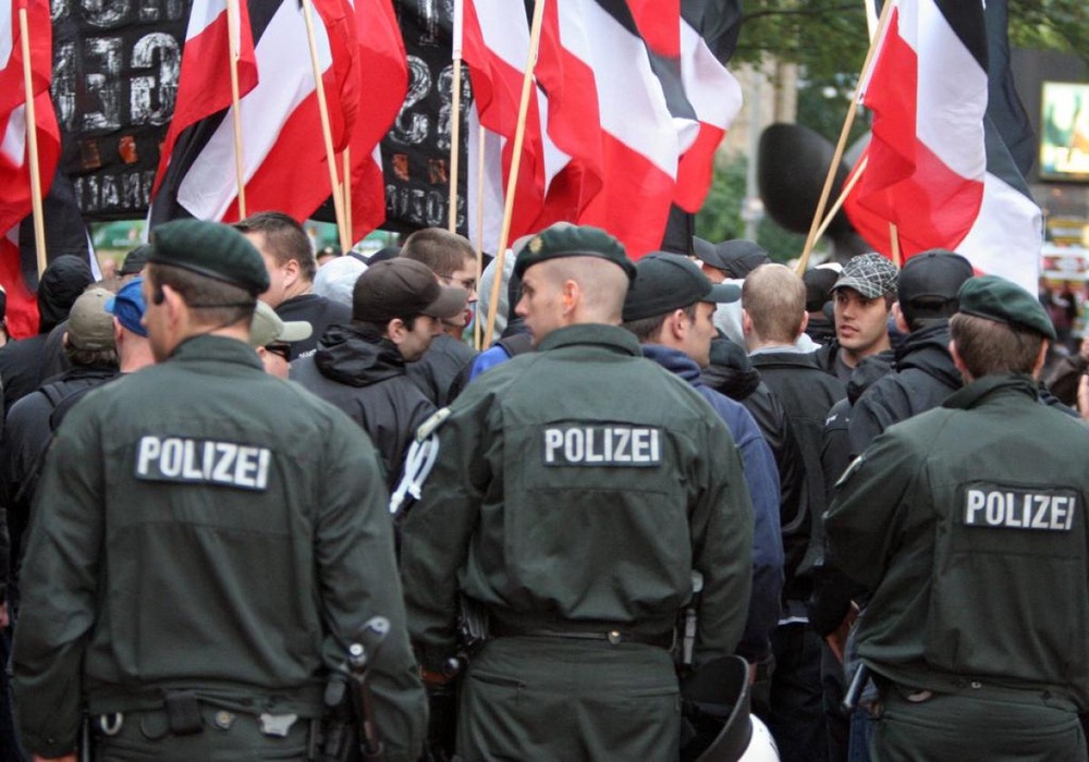 Демонстрации неонацистов в Германии.  Фото с сайта muensterschezeitung.de