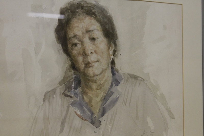Портрет жены Уке Ажиева/1981 год